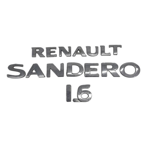 Letreiro Tampa Traseira  Do Renault Sandero 1.6 8v 2013/2013